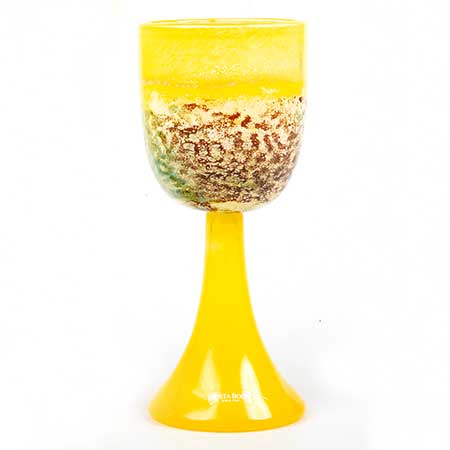 Kjell Engman Kosta Boda Heliopora Yellow glass (model 99726)