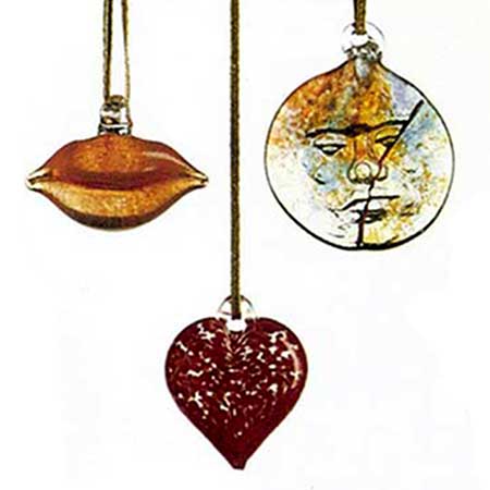 Kjell Engman Kosta Boda Crystal Ornaments (1994)