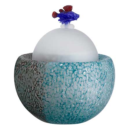 Kjell Engman Kosta Boda Reef Jar with lid (model 90311)