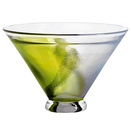 Kjell Engman Kosta Boda Twister Green bowl (model 50728)