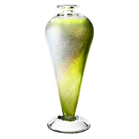 Kjell Engman Kosta Boda Twister Green vase (model 40727)
