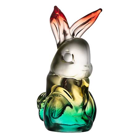 Ludvig Löfgren Kosta Boda My Wide Life Sculpture ”Rabbit Polka” (green). Model number 7091230 Height 19 cm