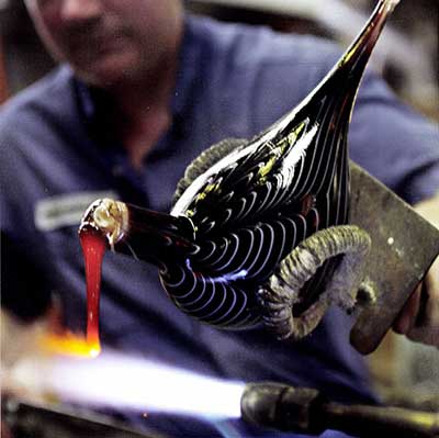 Bird production at the Nuutajarvi glassworks