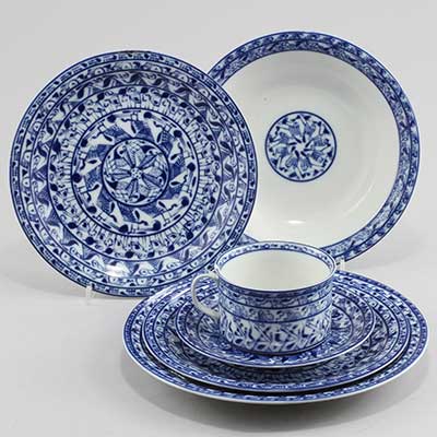 Porcelain Cobolti tableware series from Rörstrand (1989)