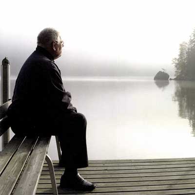 Oiva Toikka at lake Rutajärvi in 2008