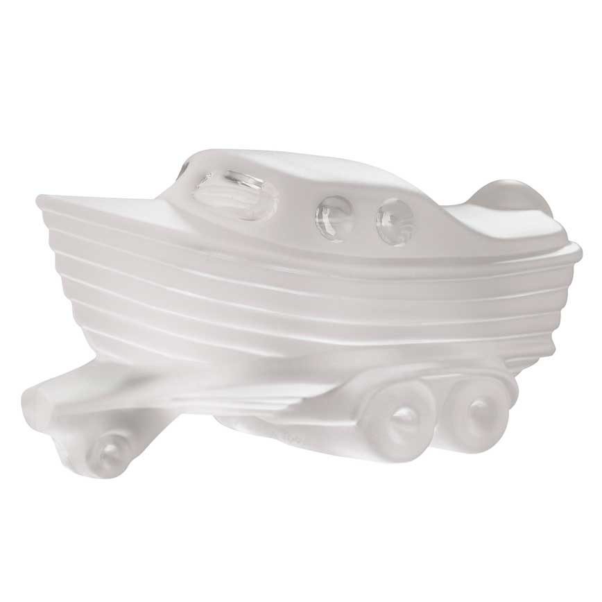 Olle Brozén Kosta Boda Car-Toons Frosty transparent boat (model 90401)