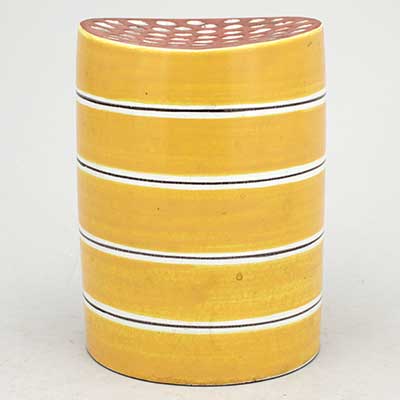Stig Lindberg Faience Brush jar (1966), height 14 cm