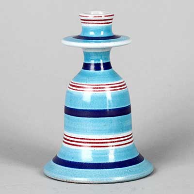 Stig Lindberg Faience Candleholder (1966), height 17 cm