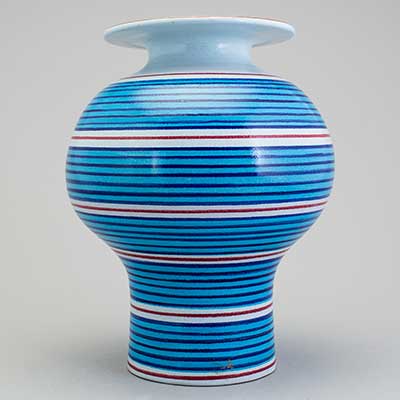 Stig Lindberg Faience Vase (1966), height 29 cm