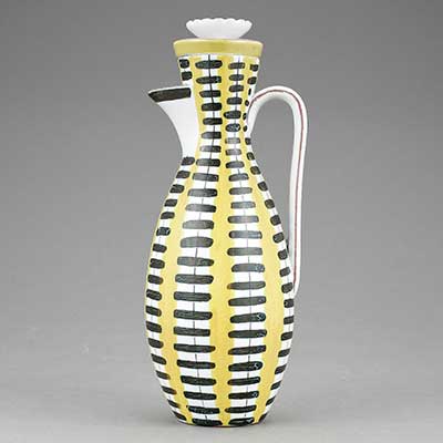 Stig Lindberg Faience Pitcher (model 99), height 28 cm