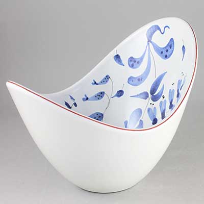 Stig Lindberg Faience Undulating bowl (model 171), height 16 cm