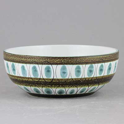 Stig Lindberg Faience Rounded bowl (model 5), diameter 14 cm
