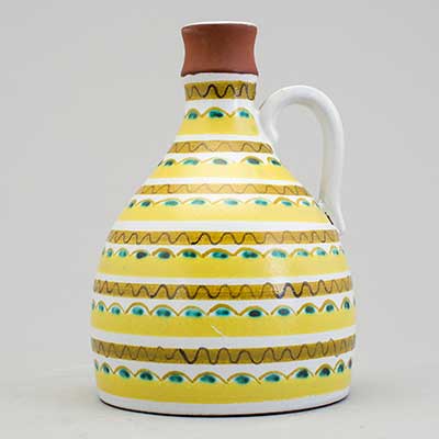 Stig Lindberg Faience Vase with handle (model 188), height 18 cm