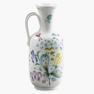 Stig Lindberg Faience Vase with handle (model 120), height 29 cm 