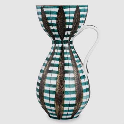 Stig Lindberg Faience Vase with handle (model 160), height 19 cm