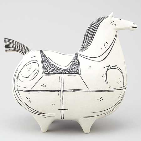 Stig Lindberg Large white ”Springare” (Courser)