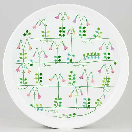 Stig Lindberg Linnea Plate, diameter 24 cm