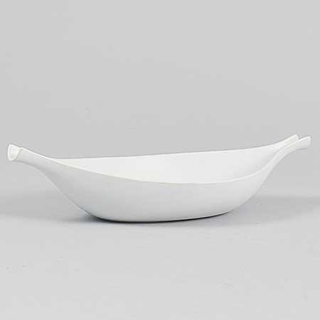 Stig Lindberg Bowl 284 (white), length 35 cm / 13.8 in