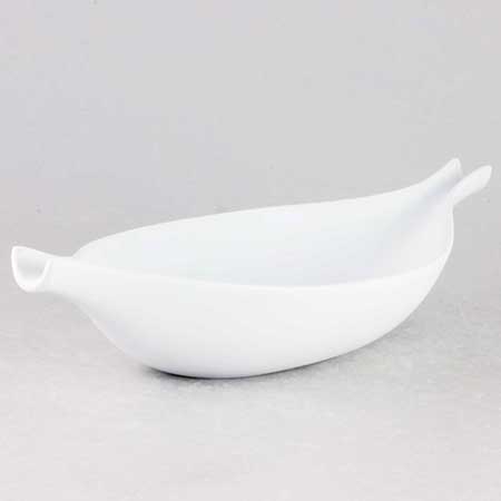 Stig Lindberg Bowl 288 (white), length 26 cm / 10.2 in
