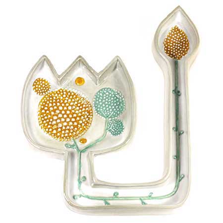 Sylvia Leuchovius wall plaque Tulip (1960) Length 30 cm / 11.8 in