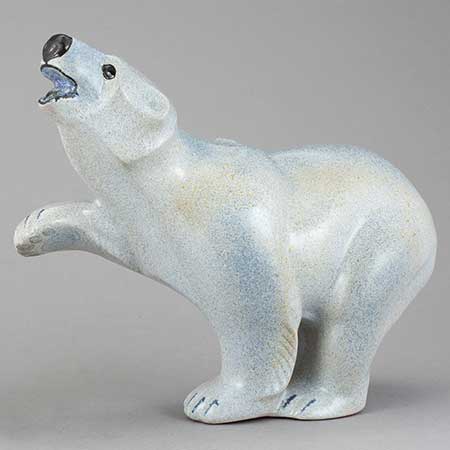 Thomas Hellström Djur från Nittsjö Polar bear (model 6424)