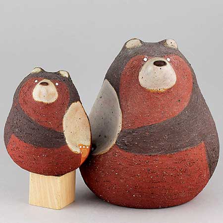 Thomas Hellström Djur från Nittsjö Small and large bear (model 5672 och 5673)