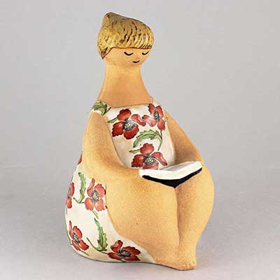 Lisa Larson ABC-flickor Charlotta kromotryck