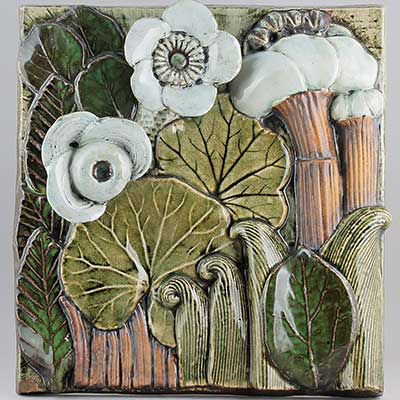 Lisa Larson väggplattor stora flora