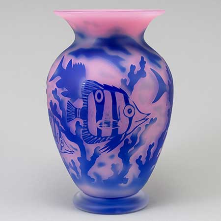 Scandinavian glass artwork from the 20th and 21st century