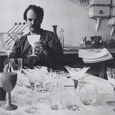Bertil Vallien during the design of the Chateau series