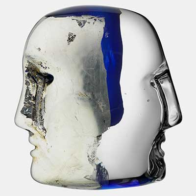 Janus sculpture in the "Brains" series
