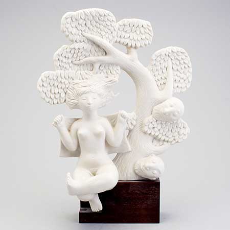 "Susanna i badet" (Susanna in the bath). 1977. Height 41 cm / 16.1 in