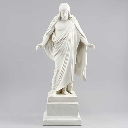 Parian sculpture "Kristus" (Christ). 1872-1925. Height  30 cm / 11.8 inches.