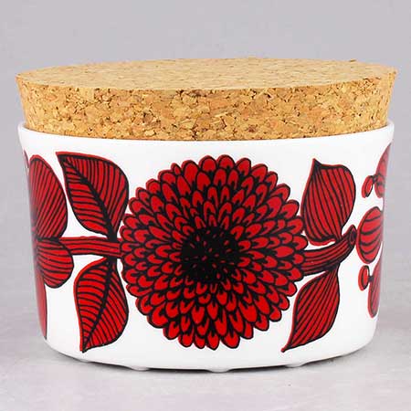 Stig Lindberg Jar with cork lid (Red Aster only)