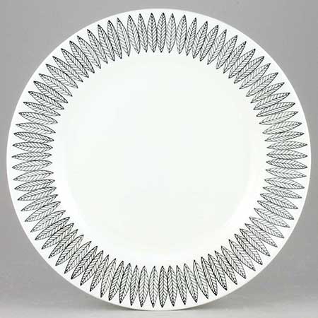 Stig Lindberg Plate with a raised border (Black Salix)