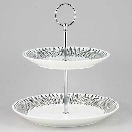 Stig Lindberg Cake-dish (Black Salix)