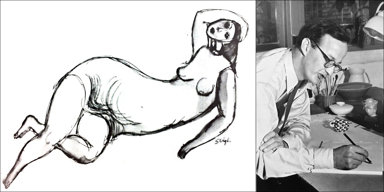 Stig lindberg drawing