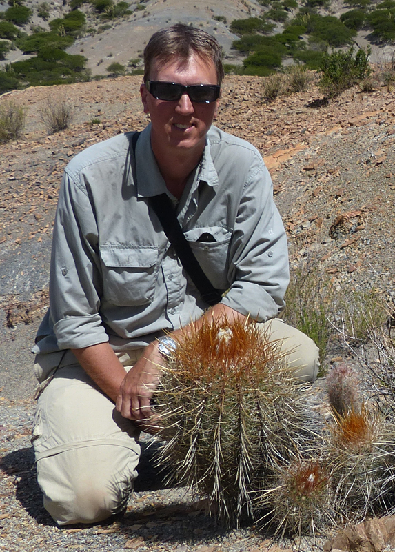 Mats Winberg and Parodia maxima (Cieneguillas, Bolivia)