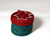 Jewellery box small, turquoise & wine red