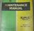 1957 - 1959 GMC 100-500 Truck Maintenance Manual