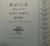 1936 - 1957 Buick Master Body Parts Book