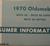 1970 Oldsmobile Delta 88 Consumer Information