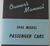 1946 Chevrolet Car Owners Manual Nytryck