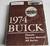 1974 Buick Chassis Service Manual