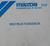 1988 Mazda 323 Instruktionsbok
