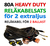 Reläkabelsats 80A Heavy Duty för 2st extraljus eller 2st xenon ballast (drivdon)