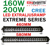 Valbar 160W samt 200W LED extraljusramp Extreme Series Combo E-märkt Einparts ™