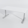 Skrivbord Rektangulär Elektrisk 160x80 cm HP Laminat Vit