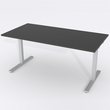 Skrivbord Rektangulär Manuell 160x80 cm HP Laminat Svart