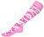 Pink Camo mönstrad kompressionsstrumpa 16-18 mmHg, 1-pack